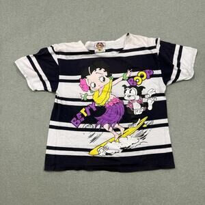 Betty Boop Vintage Shirt White Large